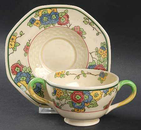 Cromer Footed Bouillon Cup & Saucer