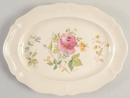 Curnock Rose 12" Oval Serving Platter