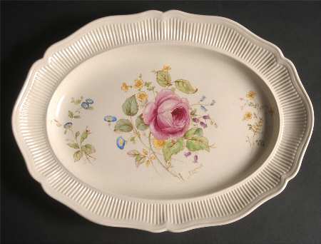 Curnock Rose 14" Oval Serving Platter