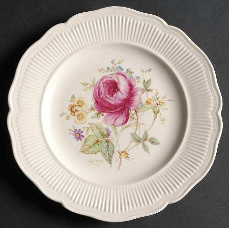 Curnock Rose Dessert/Pie Plate