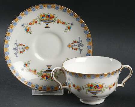 Curzon Footed Bouillon Cup & Saucer