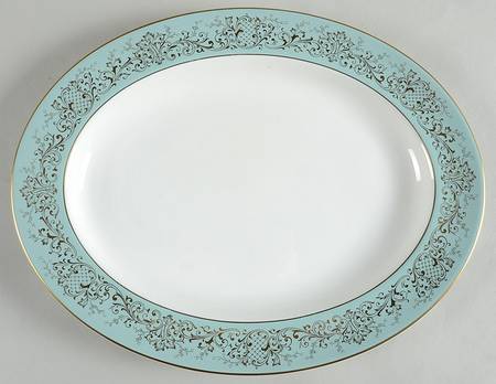 Delamerie Turquoise 13" Oval Serving Platter