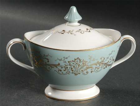 Delamerie Turquoise Sugar Bowl & Lid