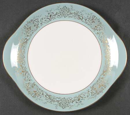 Delamerie Turquoise Handled Cake Plate