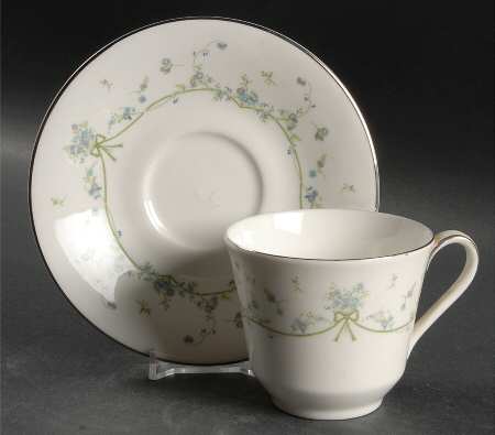 Demure Flat Cup & Saucer Set