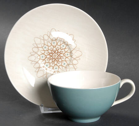 Desert Star Flat Cup & Saucer Set
