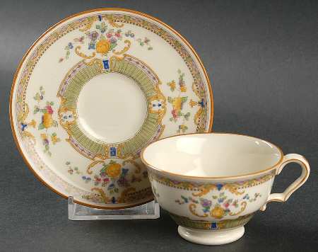 Devonshire Footed Demitasse Cup & Saucer Set
