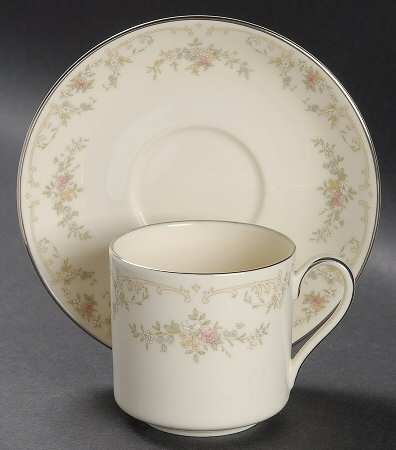 Diana Flat Demitasse Cup & Saucer Set