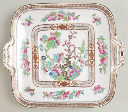 Dresden Square Handled Cake Plate