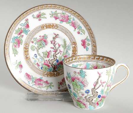 Dresden Flat Demitasse Cup & Saucer Set