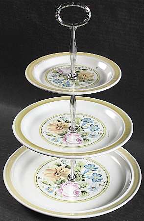 Dubarry 13 7/8"-14 1/4" 3-Tiered Serving Tray(DP,SP,BB) HC