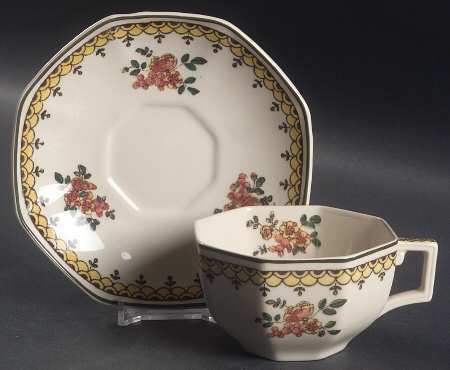 Duesbury Flat Cup & Saucer Set