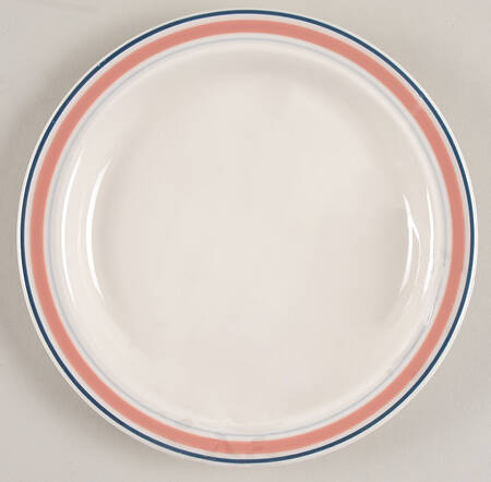 Dusty Rose Line Bread & Butter Plate