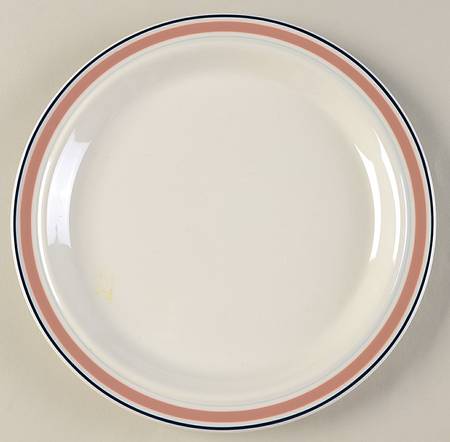 Dusty Rose Line Salad Plate