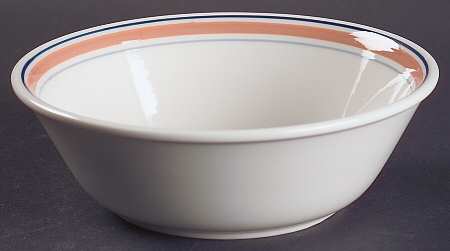 Dusty Rose Line Coupe Cereal Bowl