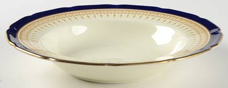 Duke of York Blue (No Rose Center) Rim Soup Bowl