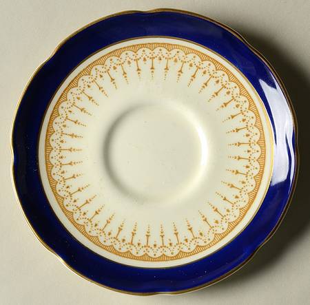 Duke of York Blue (No Rose Center) Saucer for Demitasse Cup