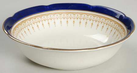 Duke of York Blue (No Rose Center) Coupe Cereal Bowl