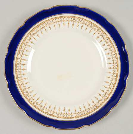 Duke of York Blue (No Rose Center) Bread & Butter Plate