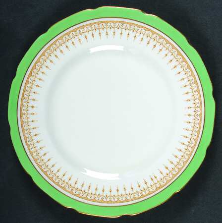 Duke of York Green (Scalloped) Salad Plate