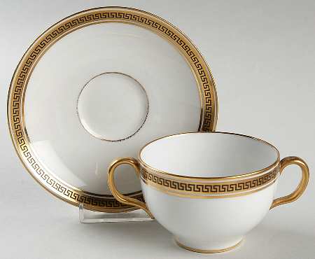 E4572 Flat Bouillon Cup & Saucer