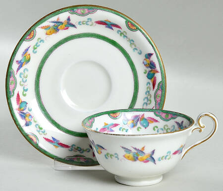 E7212 Footed Cup & Saucer Set