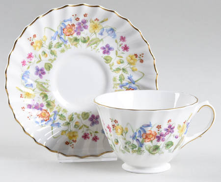 Easter Morn Footed Cup & Saucer Set