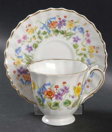Easter Morn Footed Demitasse Cup & Saucer Set