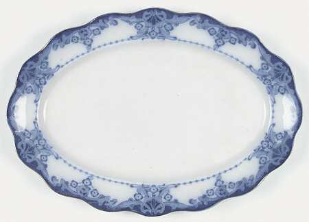 Egerton (Flow Blue) 11" Oval Serving Platter