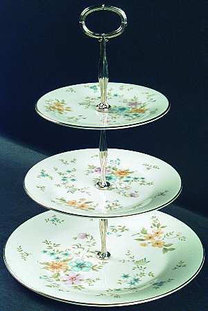 Elegy 13 7/8"-14 1/4" 3-Tiered Serving Tray(DP,SP,BB) HC