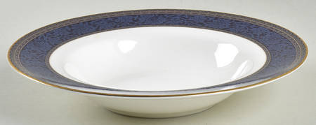 English Brocade Rim Soup Bowl