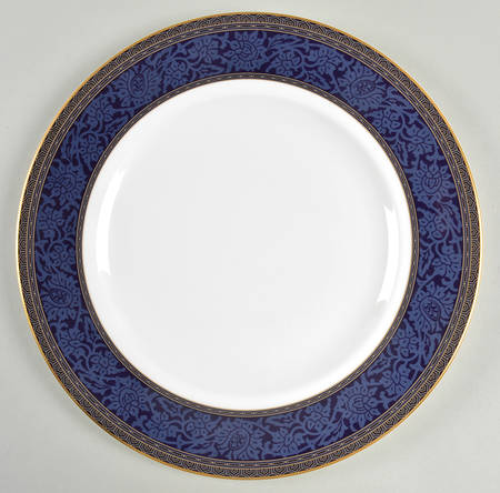 English Brocade Dinner Plate