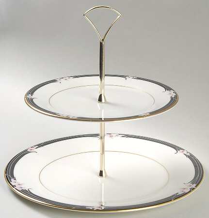 Enchantment 2 Tiered Serving Tray (Dinner & Salad Plate)