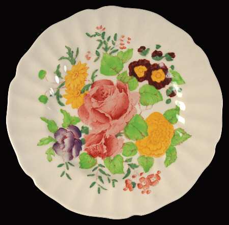 English Posey Bread & Butter Plate