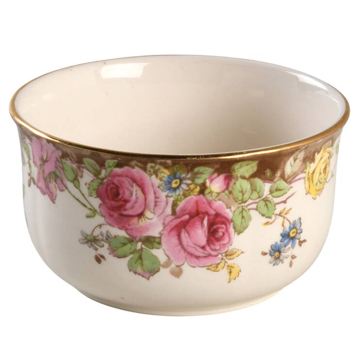 English Rose Open Sugar Bowl