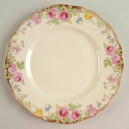 English Rose Luncheon Plate