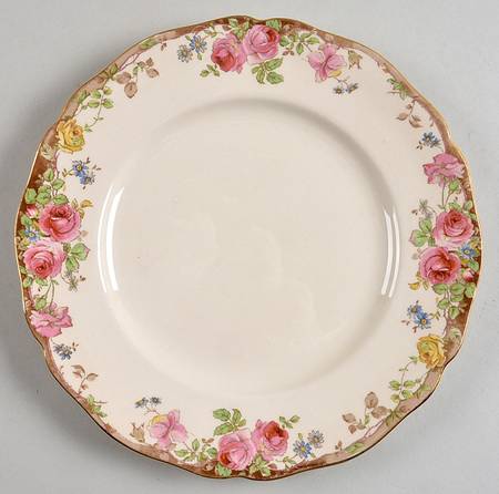 English Rose Salad Plate