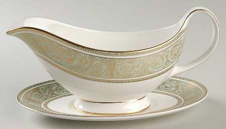 English Renaissance Gravy Boat & Underplate