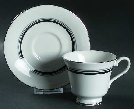 Eternity Footed Cup & Saucer Set