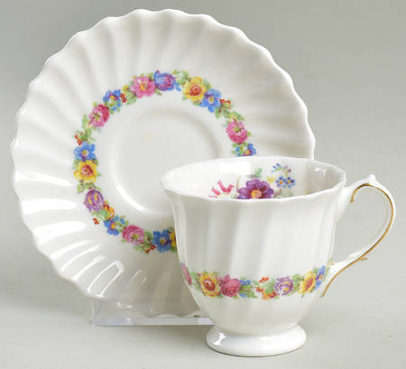 Evesham Footed Demitasse Cup & Saucer Set
