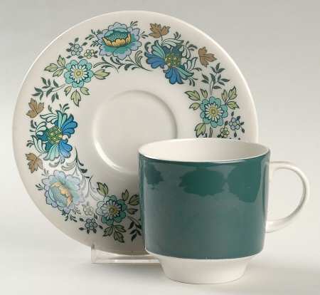 Everglades Flat Cup & Saucer Set