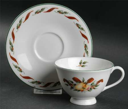 Festival Footed Cup & Saucer Set