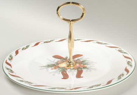 Festival Round Serving Plate with Handle (DP)