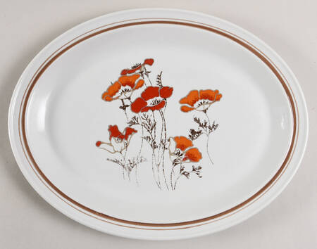 Fieldflower 13" Oval Serving Platter