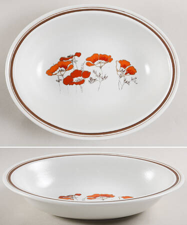 Fieldflower 10" Oval Vegetable Bowl