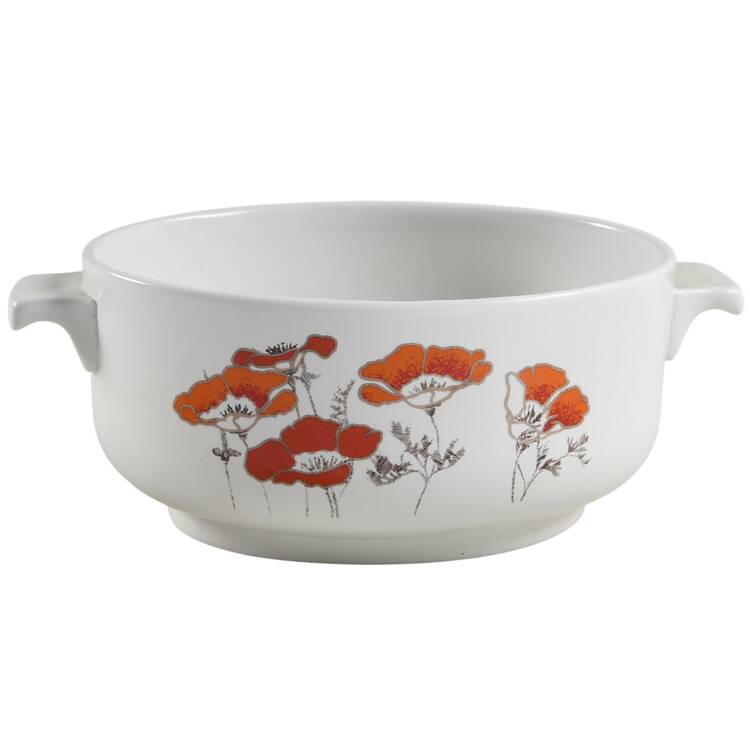 Fieldflower 2.25 Quart Oval Covered Casserole No Lid