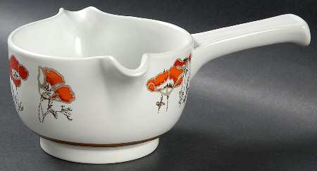 Fieldflower Gravy Boat w/Stick Handle