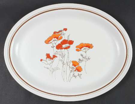 Fieldflower 16" Oval Serving Platter