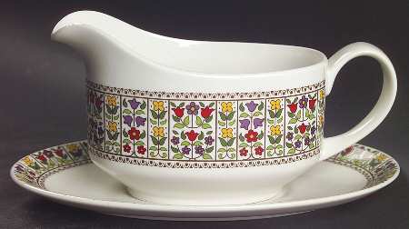 Fireglow Gravy Boat & Underplate