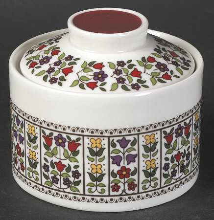 Fireglow Sugar Bowl & Lid